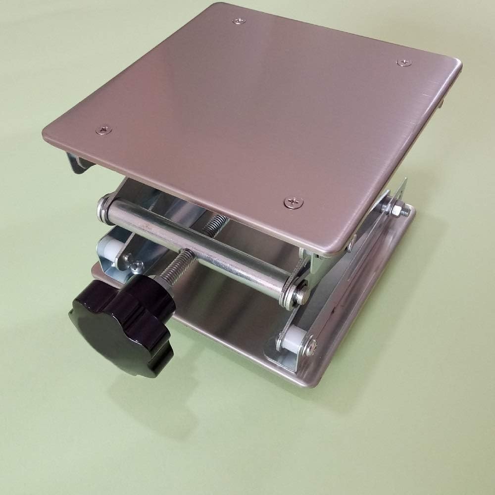 8″ x8″,Stainless Steel Lab Jack Scissor Stand Platform,Lab Lift Stand Table, Sci