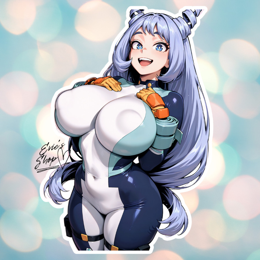 Nejire Hado My Hero Academia busty kawaii waifu sticker