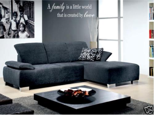 FAMILY LOVE Vinyl Wall Art Decal Sticker Home 24″