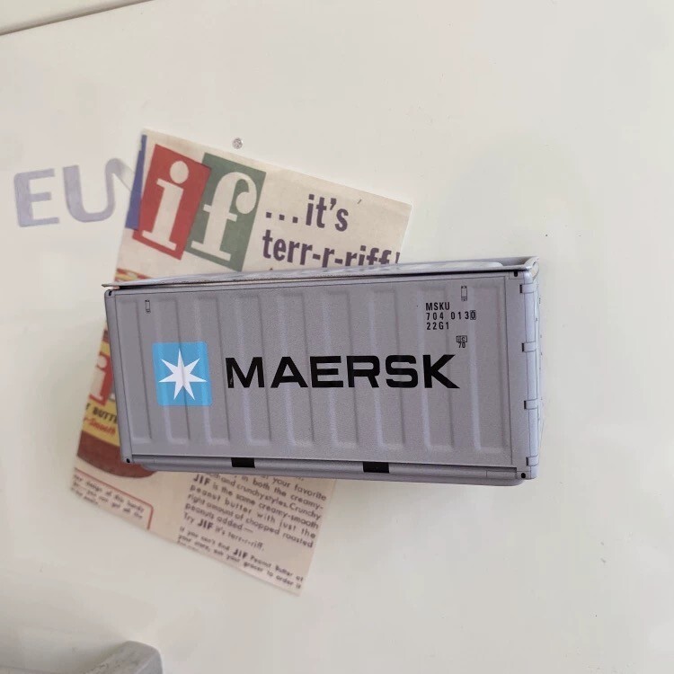 Refrigerator magnetic sticker shipping container storage box home decoration
