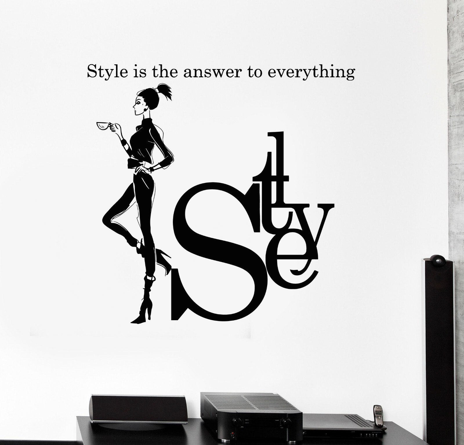 Vinyl Wall Decal Style Woman Quote Girl Fashion Studio Art Room Sticker (ig5195)