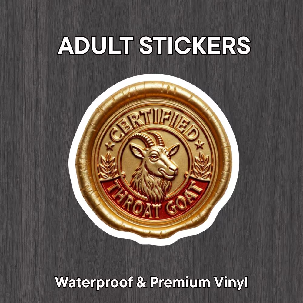 Throat Goat Vinyl Sticker | Funny Sticker | NSFW | 3″ | FREE SHIPPING