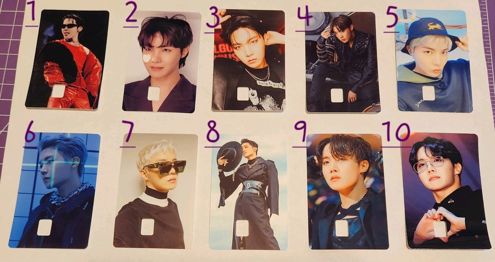 BTS JHOPE, Hobi card sticker