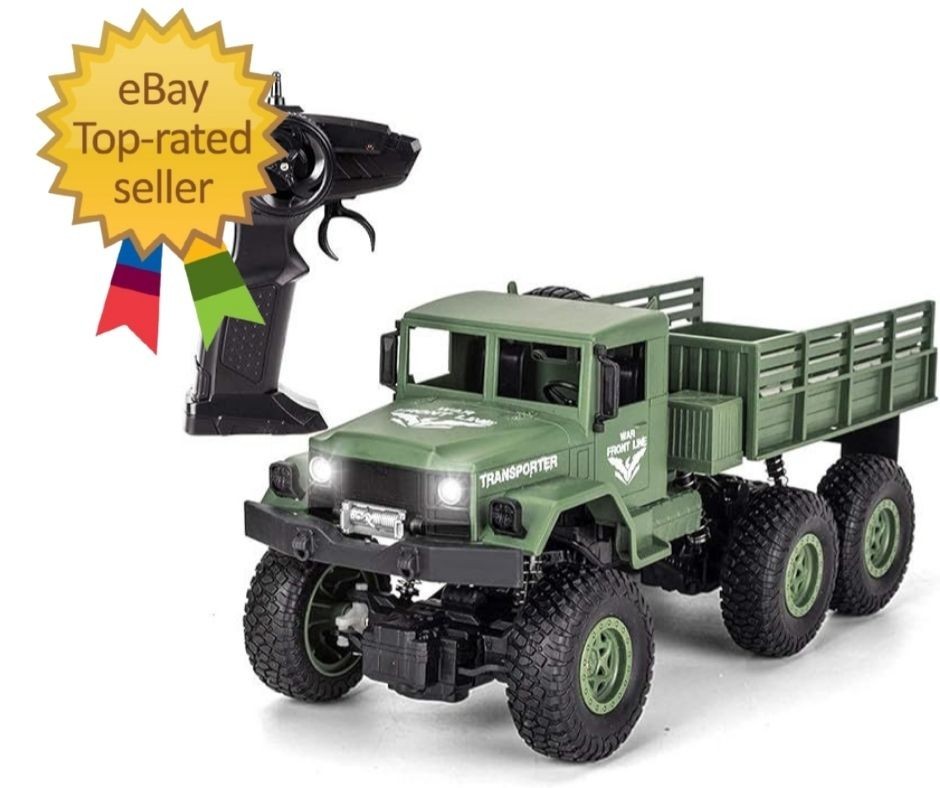 50 Minutes Playing Time RC Military Truck, Off-Road Remote Control Car Army T…