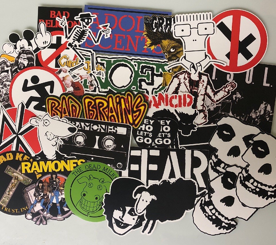 Punk Rock Sticker Lot – Ramones Rancid Dead Kennedy’s Fear