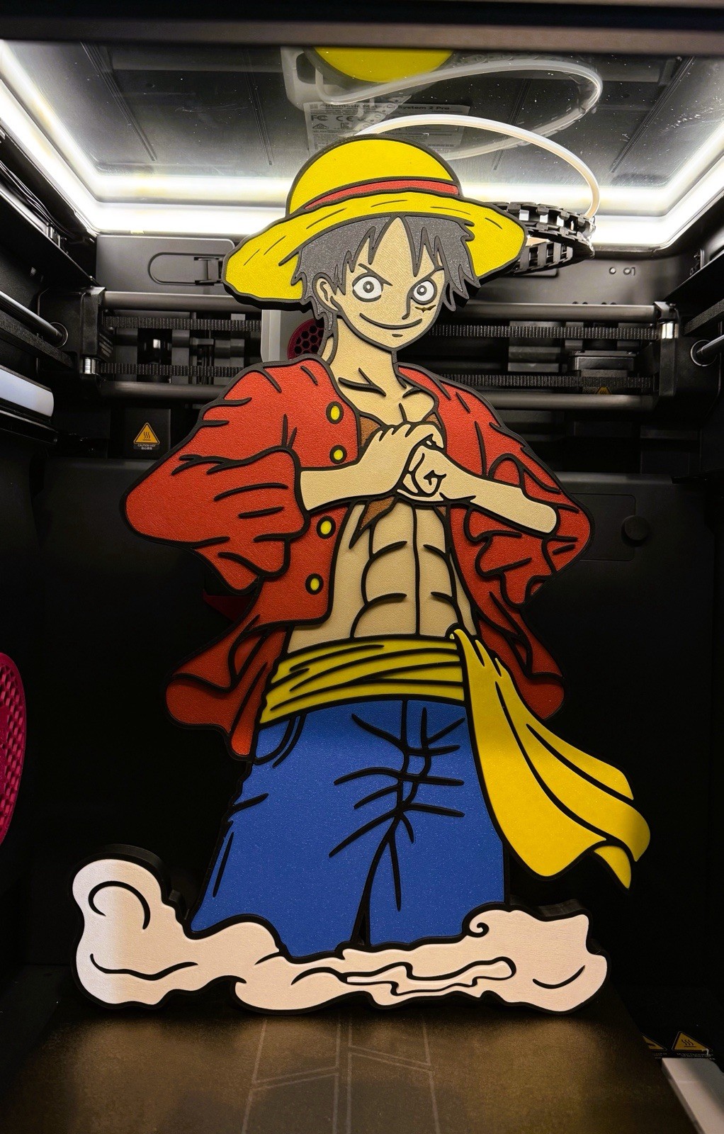 Luffy One Piece Wall Art – Anime Gaming Room Decor