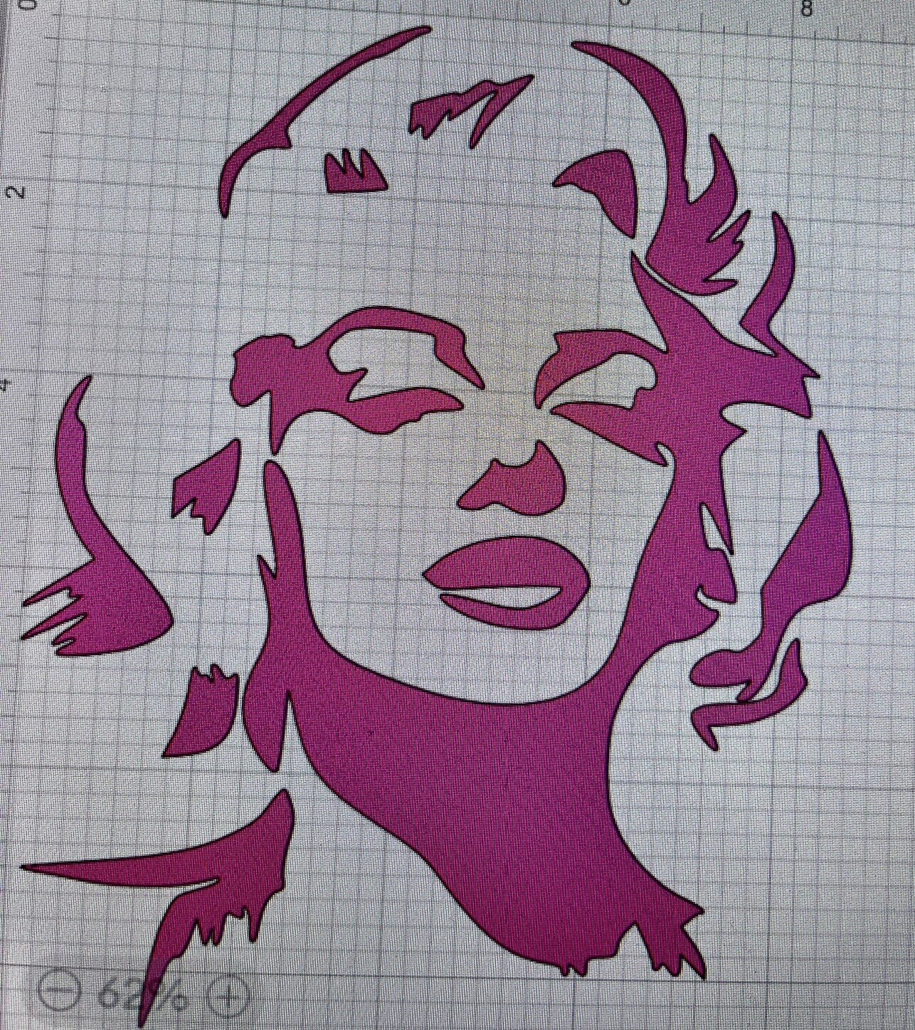 Marilyn Monroe Celebrity Decal Sticker Art Decor, 11×9” Removable Wall Vinyl