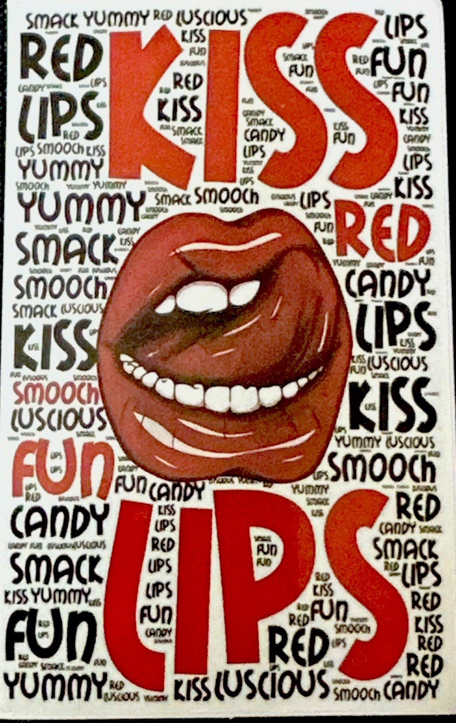 SEXY LIPS STICKER✨👄💋🫦✨2 1/2” X 1 3/4”✨GLOSSY✨FUN✨YUMMY SMACK✨CANDY✨KISS💫