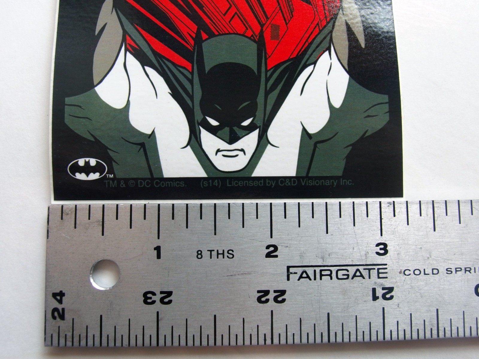 Batman Dark Knight Fist Raised Sticker, DC Comics C&D Licensed, 3.25″x5″