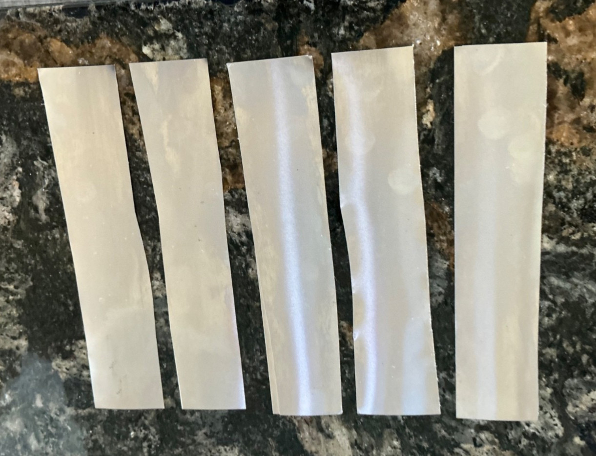 5 PCS PRECISION BRAND STEEL SHIM GAUGE .002” (1″ x 6″ pieces)
