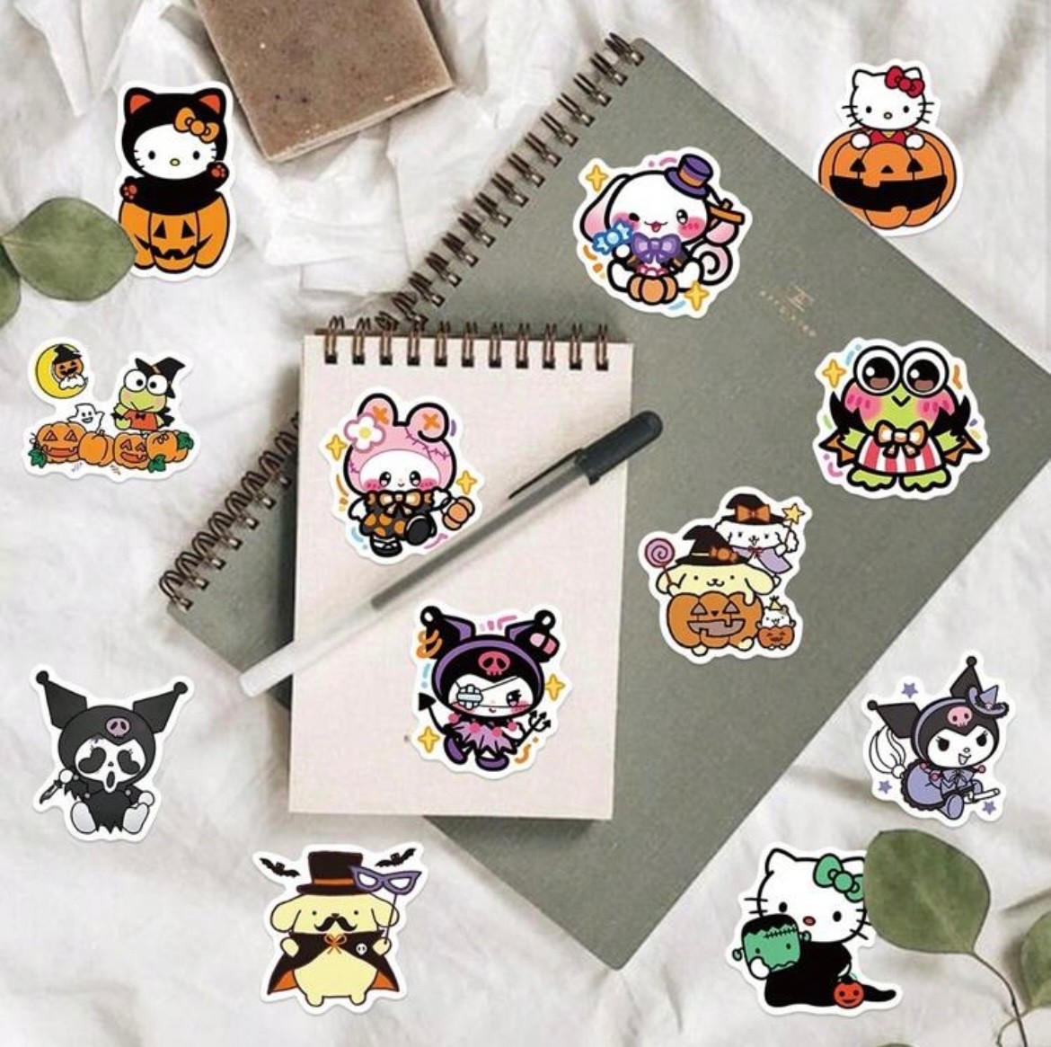Halloween Theme Sanrio Hello Kitty & Friends Stickers – NEW!