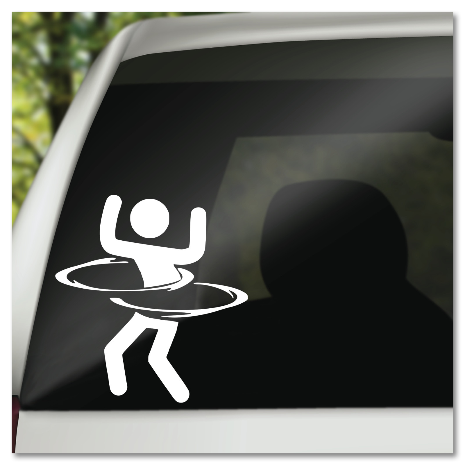 6″ Video Game Portal Hula Hoop Vinyl Decal Sticker