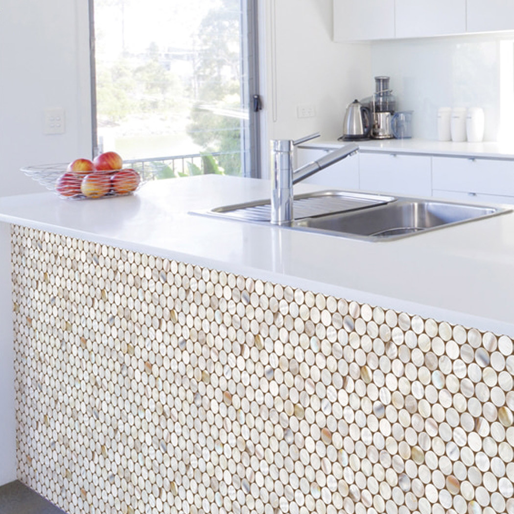 Circle Tile Pattern Peel And Stick Wallpaper Self-adhesive