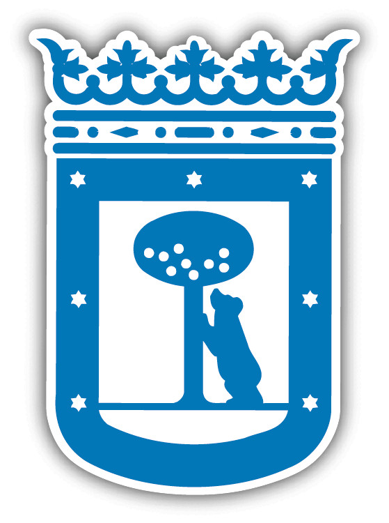 Madrid City Coat Of Arms Car Bumper Sticker Decal