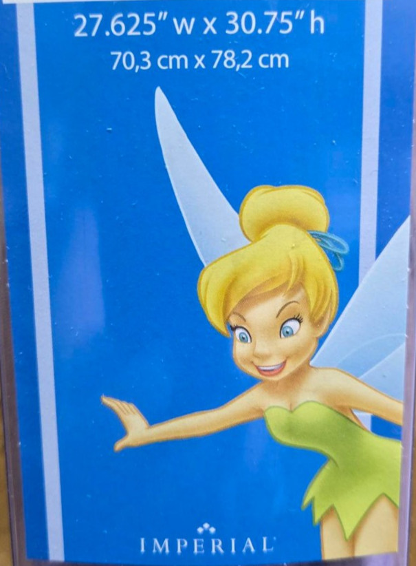Disney Tinkerbell Self Stick Mini Mural Wall Decor Decal Peel & Stick Kid’s Room
