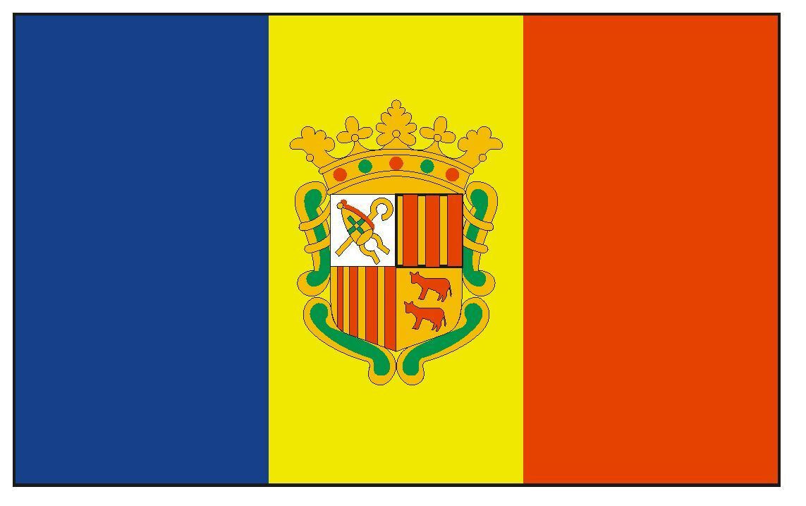 Andorra Flag Sticker Decal F24