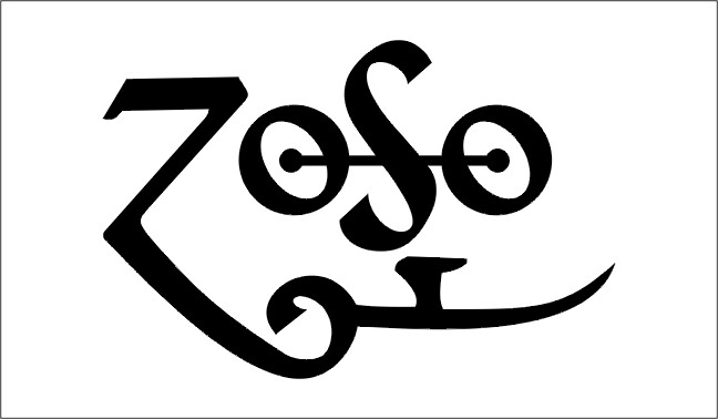 Vinyl Decal for Window – Led-Zeppelin (Zoso), Various Sizes & Colors
