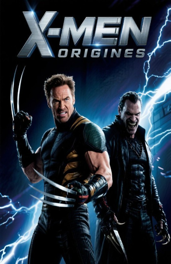 X-MEN ORIGINES Movie Wall Vinyl Decal Poster Canvas Print (Removable Adhesive)