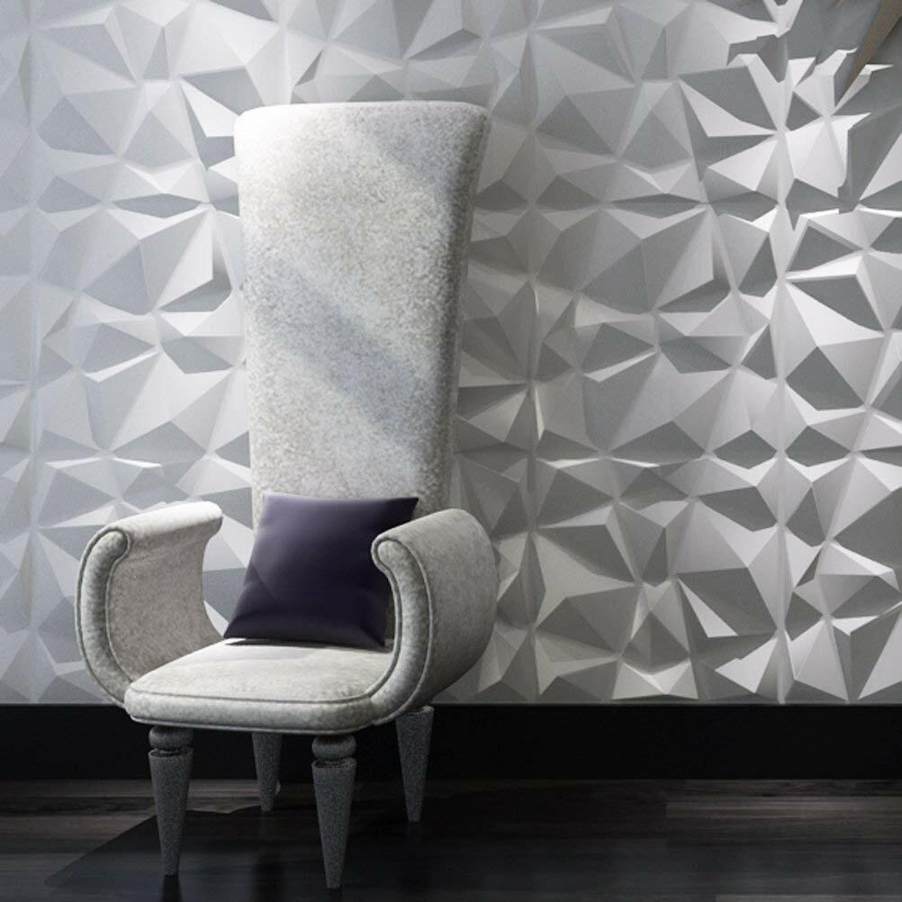 12pcs 30cmx30cm 3D Wall Panels PVC 3D Wallpaper Decorative 3D Wall Panel Tiles