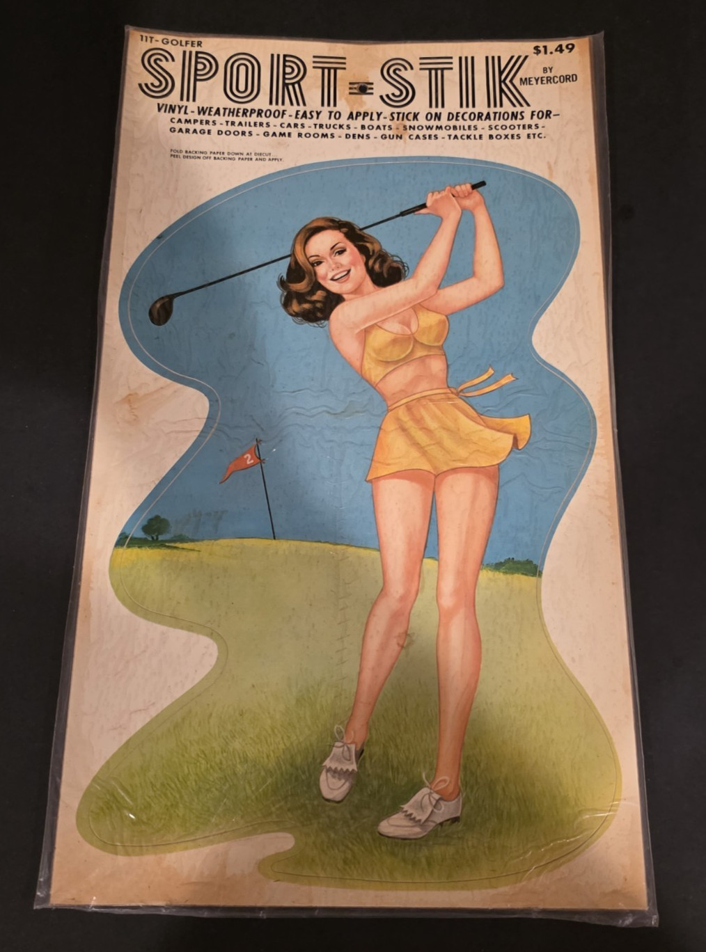 1960’s-70’s SPORT STIK Original Vinyl Sticker-Decal-UNUSED-Great Display-NOS