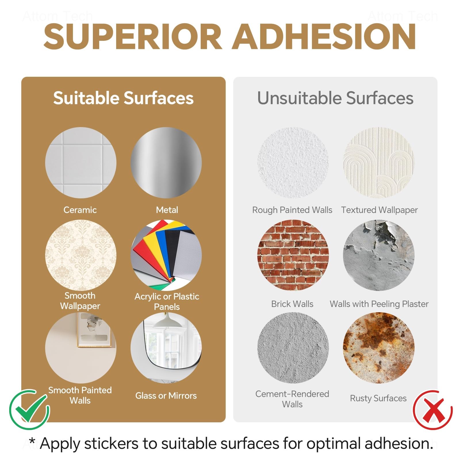 3D Hole Wall Decals 4-Pack, 5 x 5 Inch Vinyl in The Hole Wall Decor Stickers …