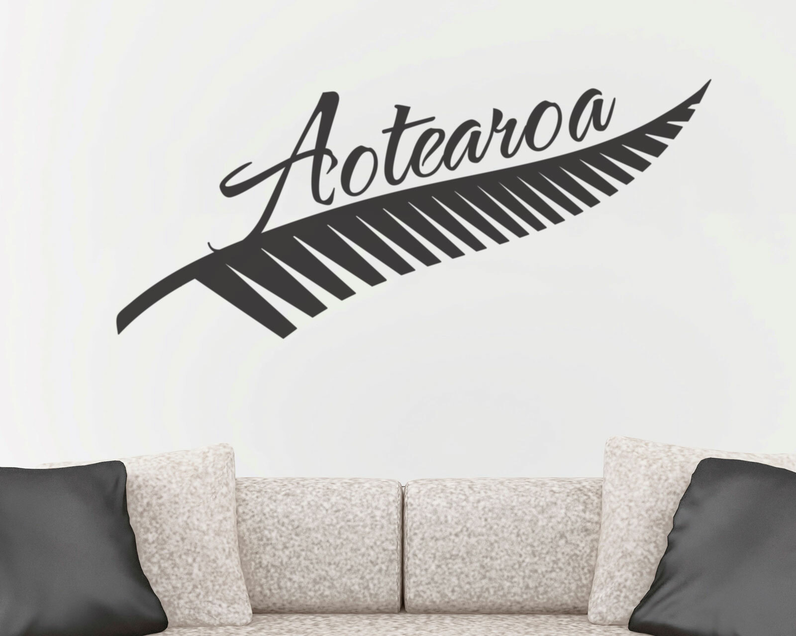 Silver Fern Aotearoa Sticker Decal New Zealand Maori Car Window Laptop Wall Door