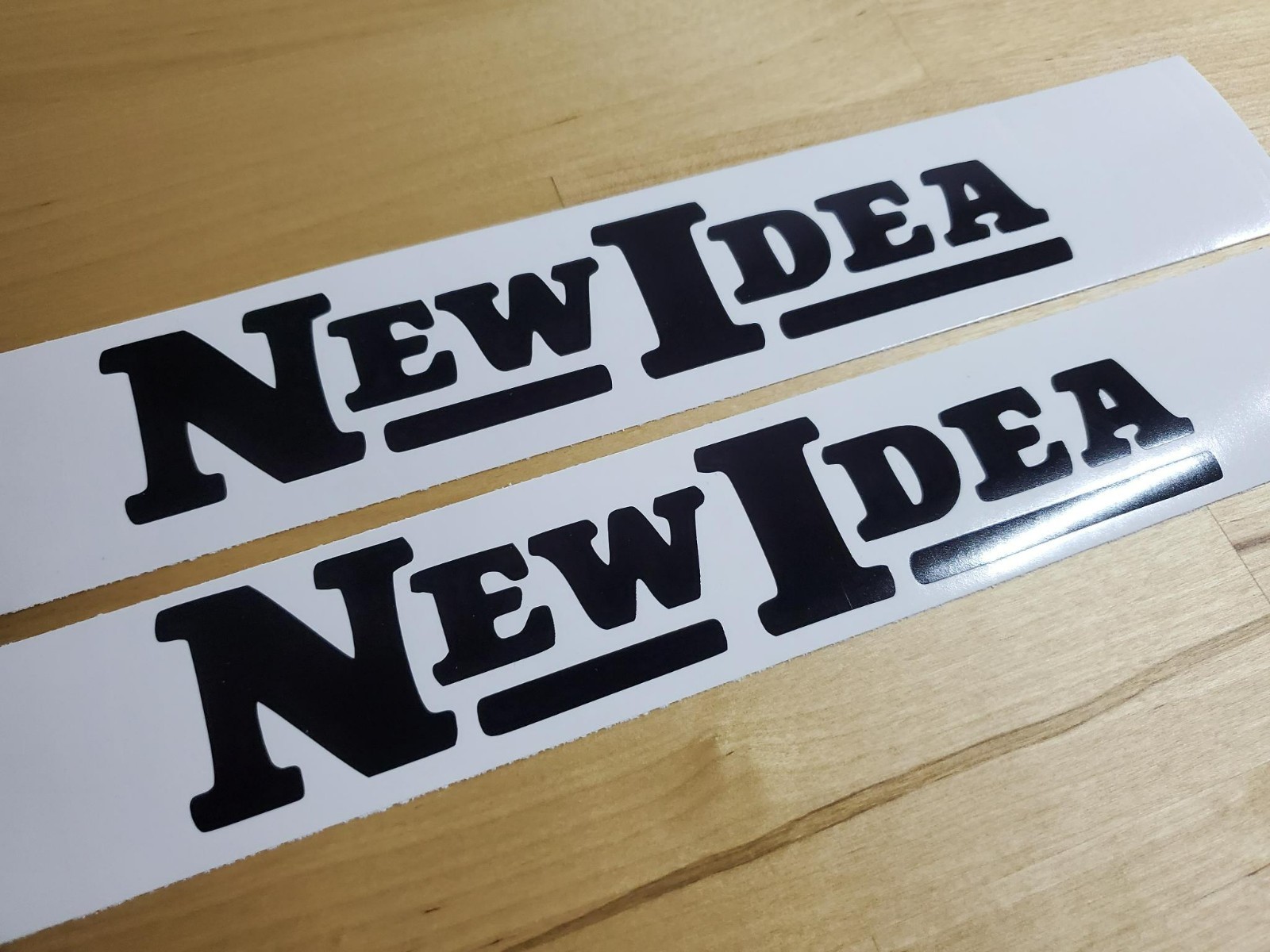 new idea tractor farm Decals Stickers Gloss black 10″ (2) Fast USA