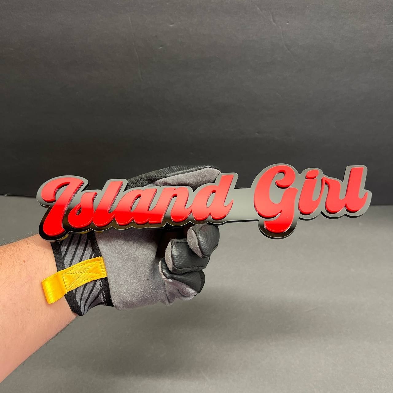 Custom Laser Cut Acrylic Emblem Badge for Car Multi Color Personalized-Name
