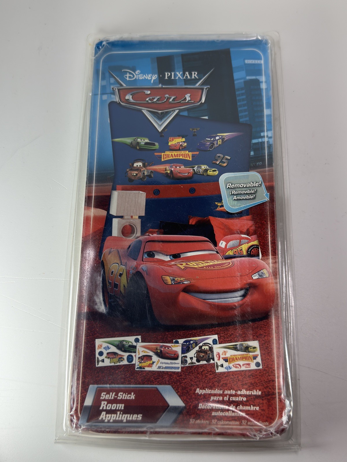 Disney Pixar Cars Self-Stick Room Appliques 32 Wall Stickers Removable