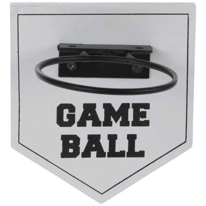 Game Ball Baseball Holder Wall Decor Size 4″ x 4.5″