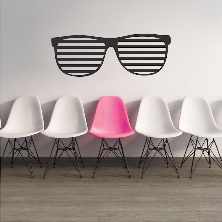 Hip Shapdes Wall Decal Sunglasses Wallpaper Mural Beach Removable Design, b07