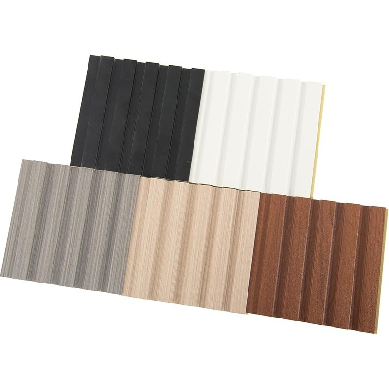 WPC Wall Panels Slat Design Easy DIY Waterproof Fire Rated Soundproof Durable US
