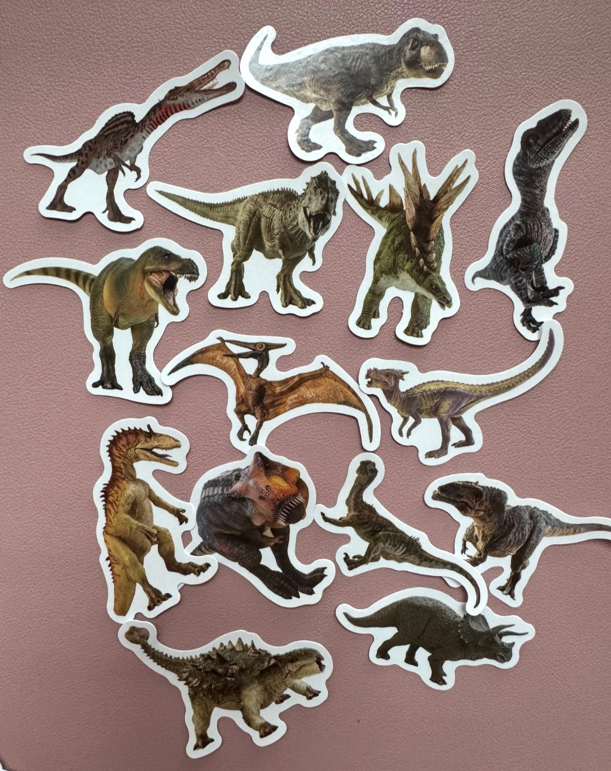 Retro Dinosaur Stickers Jurassic Dinosaur Stickers 7pcs Random Mix
