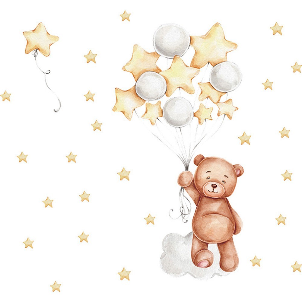 Wall Sticker 30*90cm Accessories Balloons Bedroom Nursery Self-adhesive