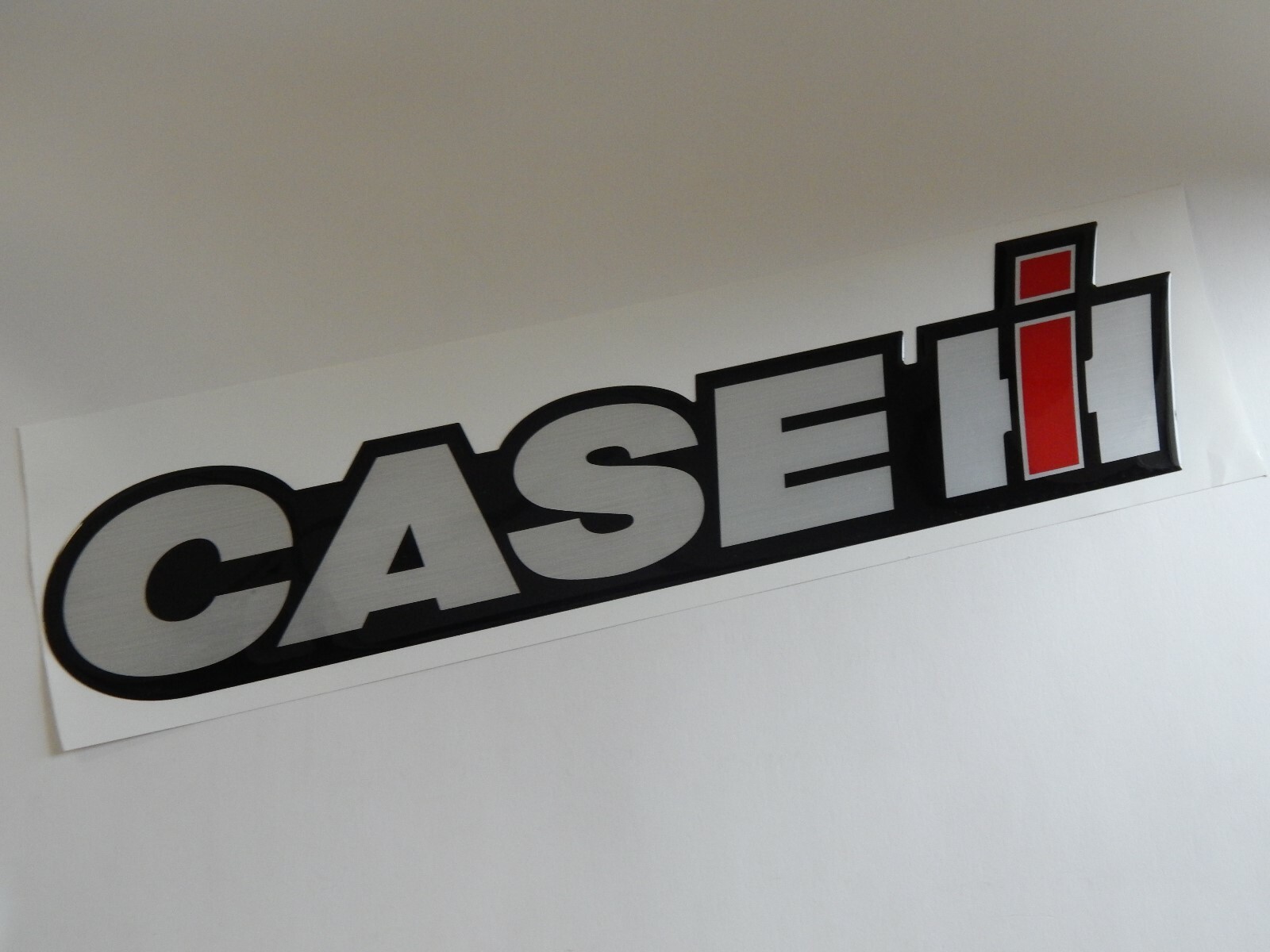 Case IH Raised Vinyl Decal Approx 19″ Long & 4″ Tall