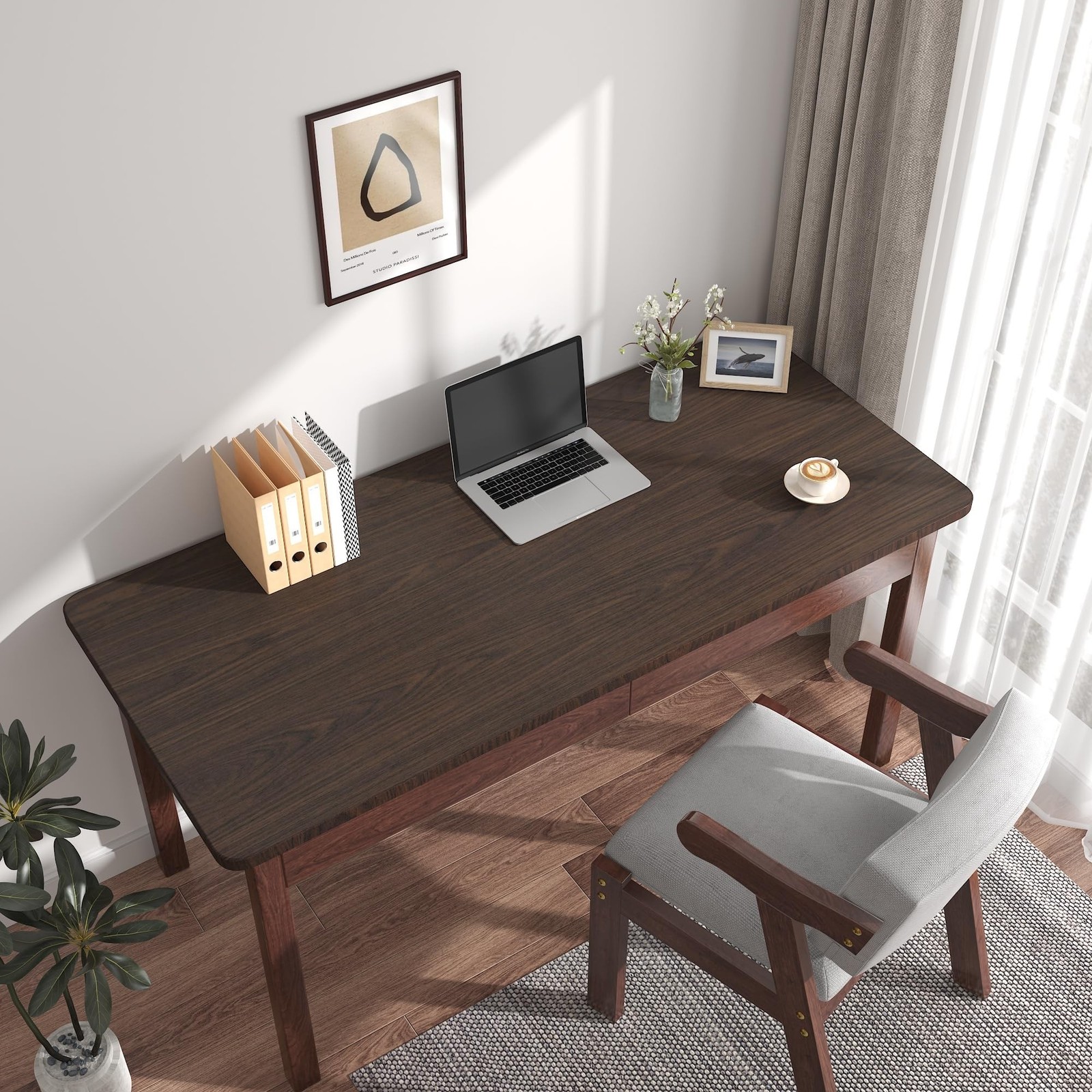 BAYYA Dark Brown Wood Grain Contact Paper Waterproof Peel and Stick Wallpaper…