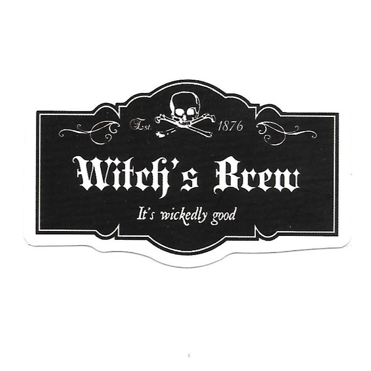 Witch’s Brew Vinyl Sticker Goth Apothecary Journal Scrapbook Die Cut
