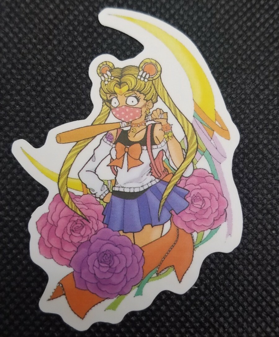 Vinyl Sailor Moon Anime Sticker For Laptop, Phone, or Decal Placement ~2″X2.5″