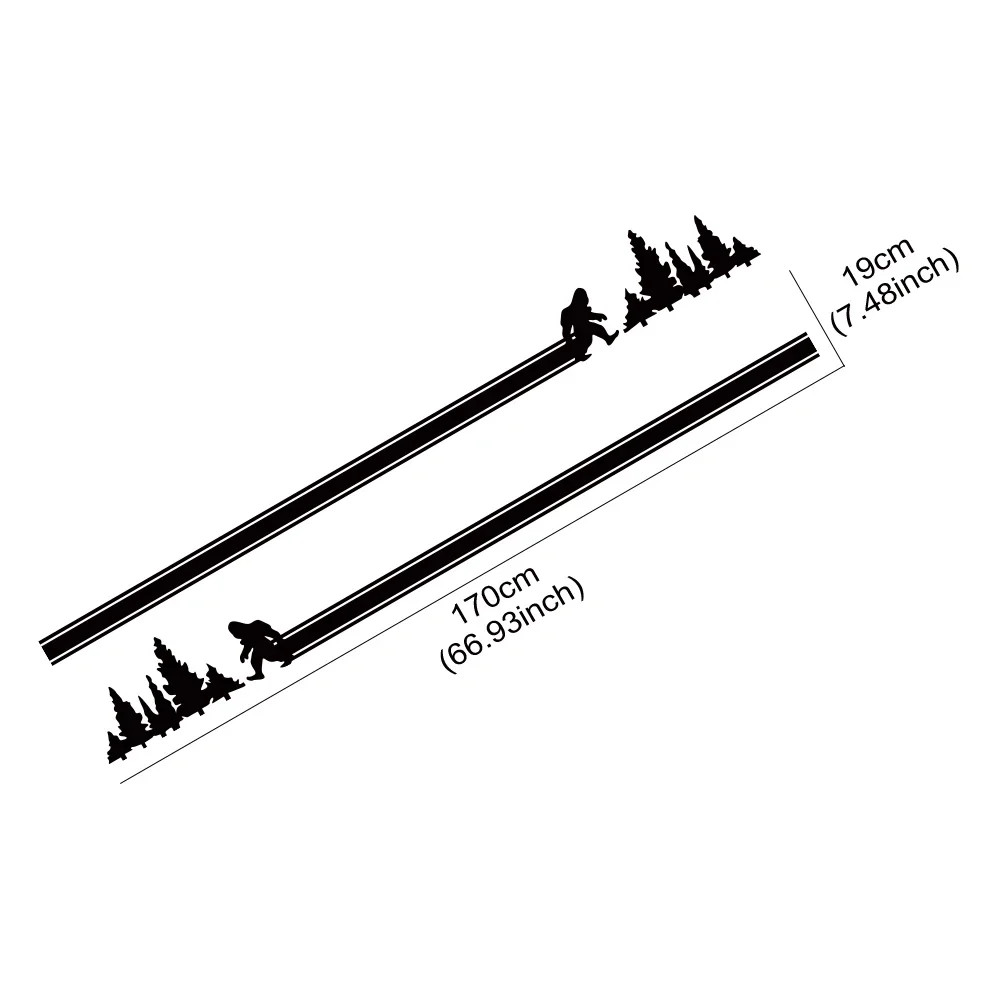 Aftermarket Bigfoot Side Stripe Decal for Ford Bronco (2021–2024) | Waterproof O