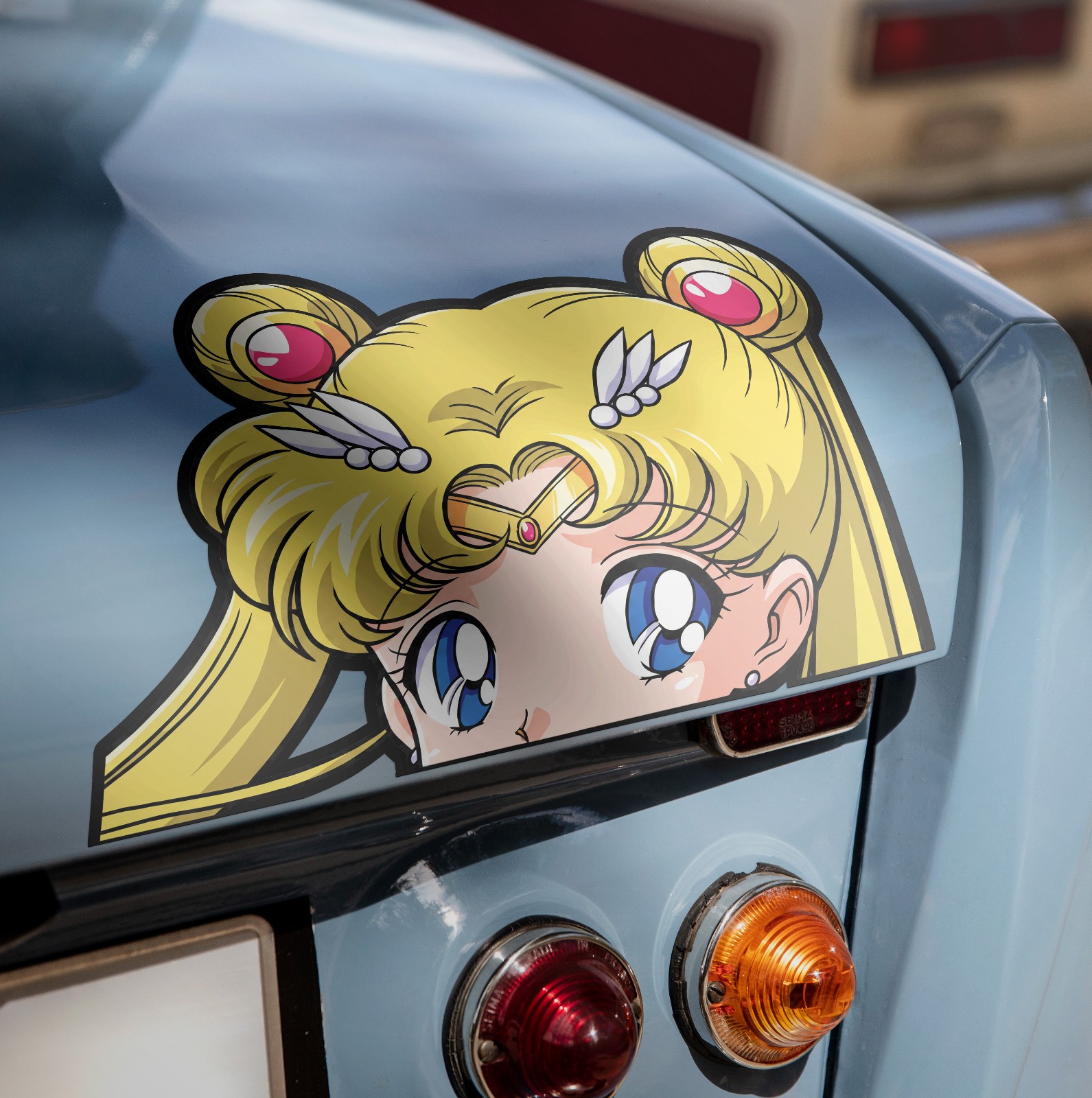 Sailor Moon Peeker Sticker 6″ Wide | Kawaii Anime Vinyl Decal Waterpoof