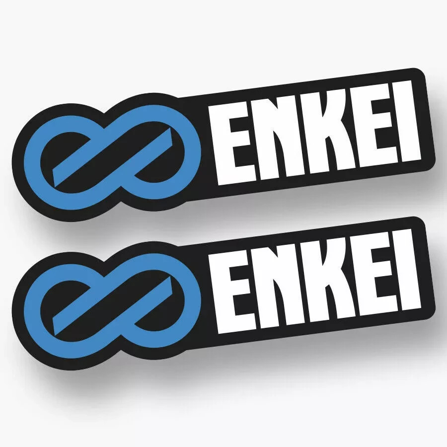 2X ENKEI DECAL STICKER US MADE TRUCK VEHICLE JDM WHEELS RIMS RACING CAR WINDOW