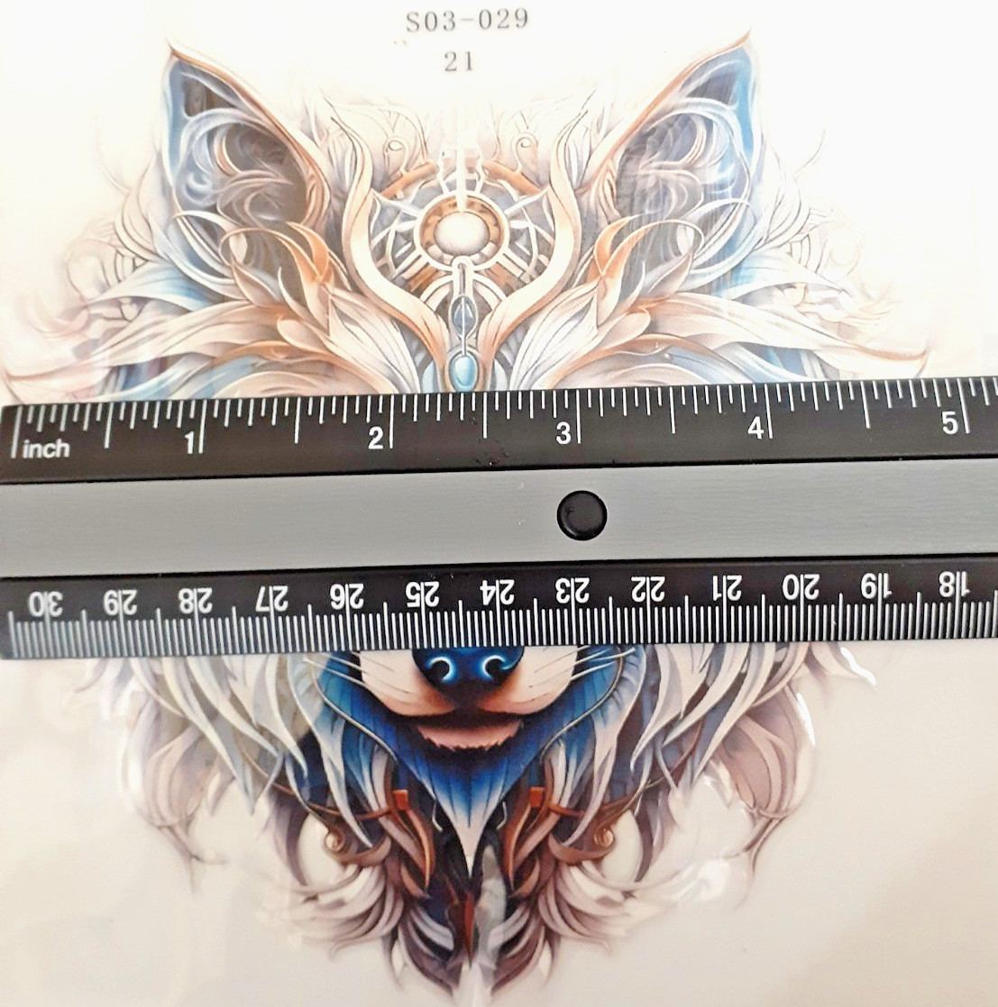 Fantasy Winter WOLF Spirit Animal Vinyl Decal 5.25″ x 5″