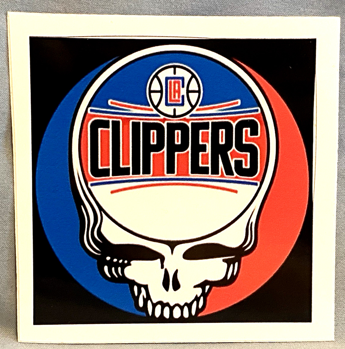 ⚡️GRATEFUL DEAD Philadelphia 76ers Stealie Sticker *NEW* Measures 3″ Square⚡️
