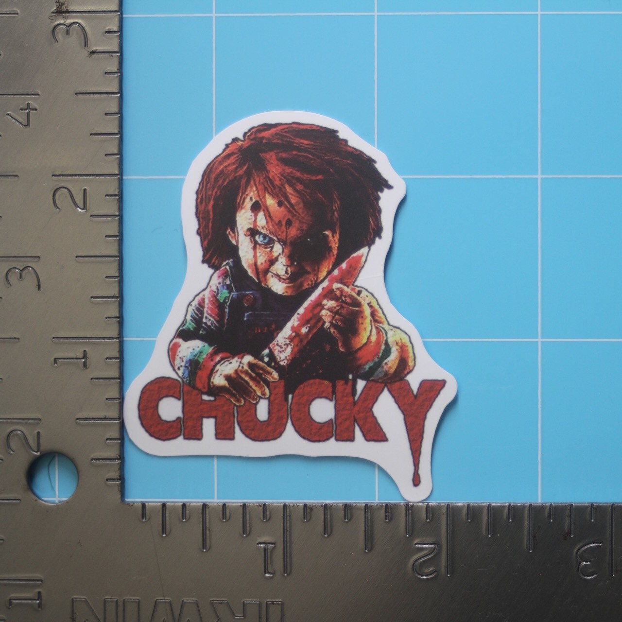 Child’s Play Sticker (CHUCKY) Horror Movie, Matte PVC Decal