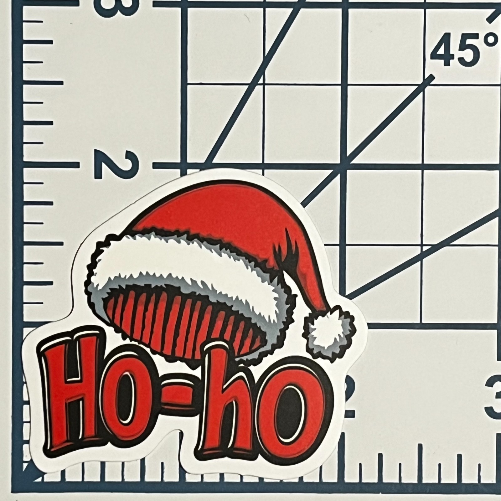 Christmas Santa Claus Ho Ho Ho Sticker Die Cut Vinyl Decal Journal Scrapbook Fun