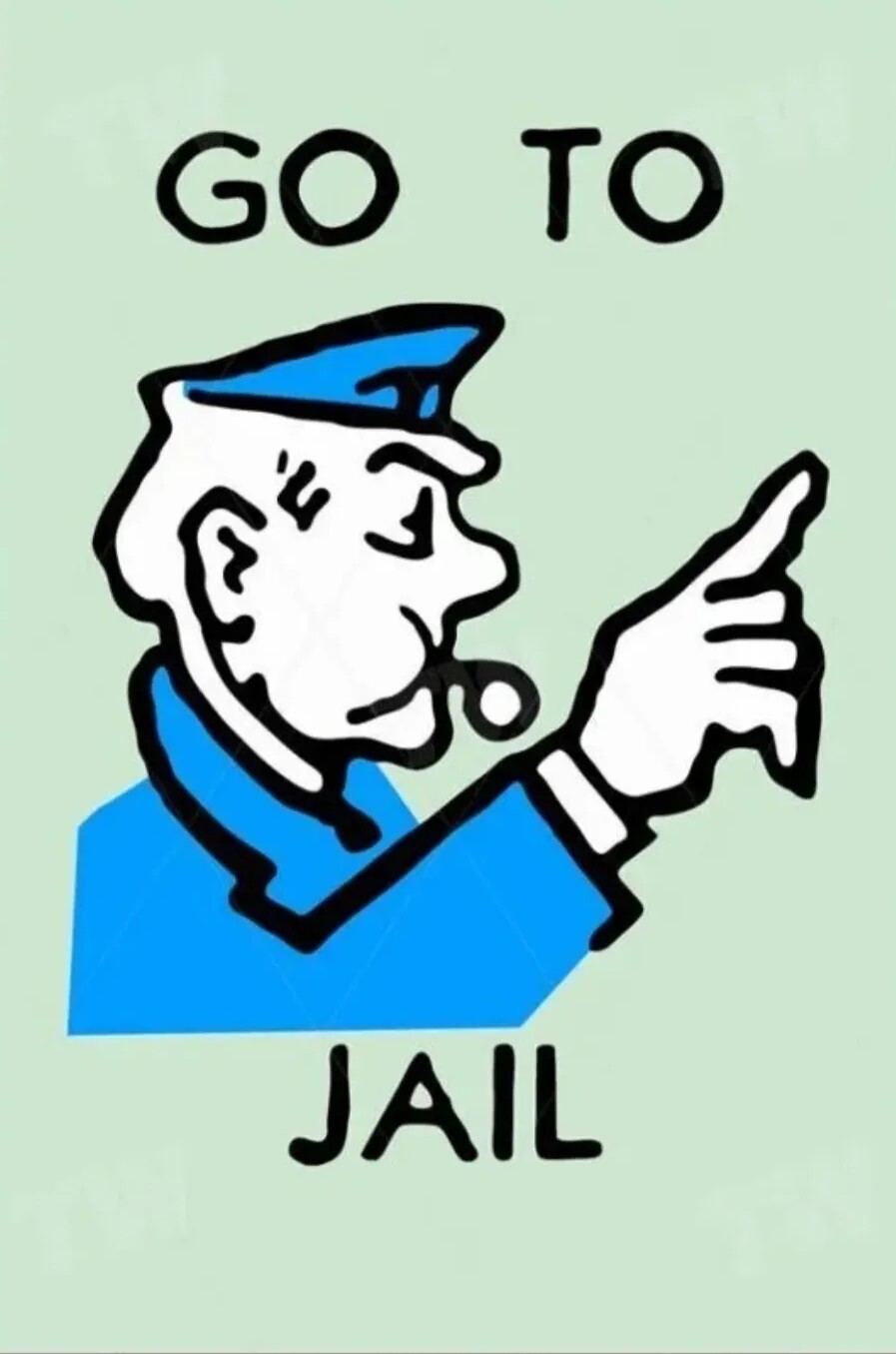 Monopoly Go To jail 4 in STICKER Vinyl Decal indoor/outdoor UV Waterproof
