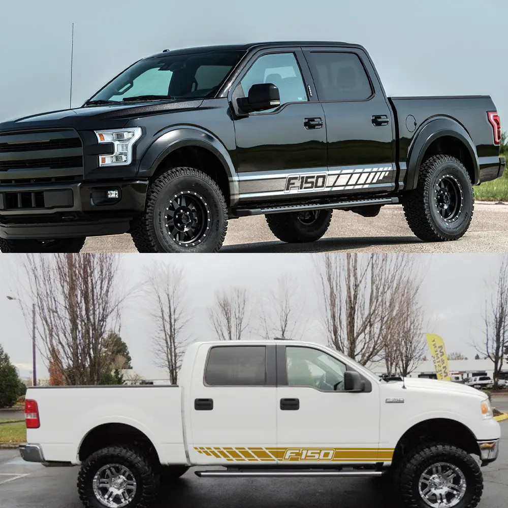 Aftermarket Long Body Stripe Door Side Decal for Ford F-150 Raptor | Full-Length