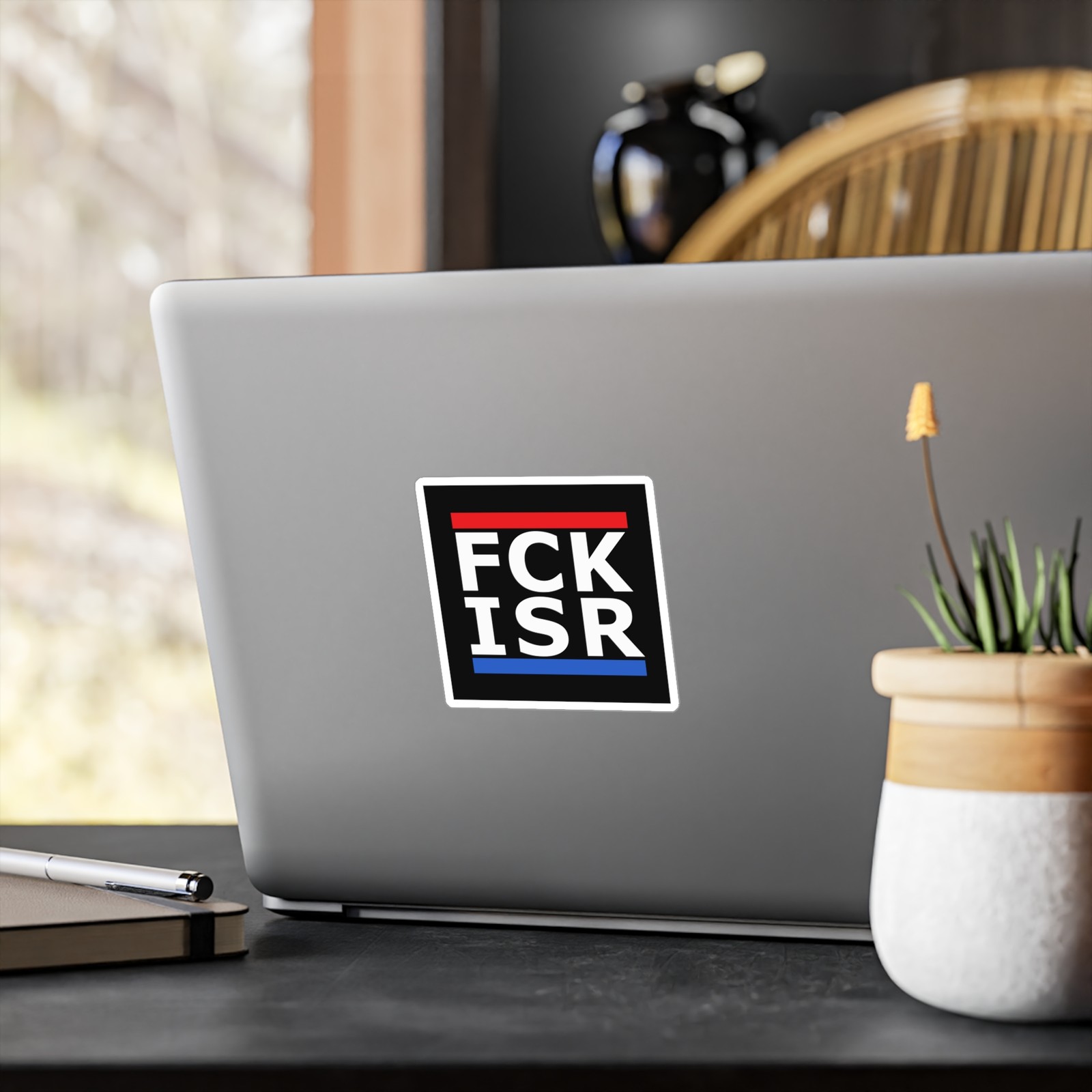 FCK ISR Kiss-Cut Vinyl Decal | Anti War Protest Sticker