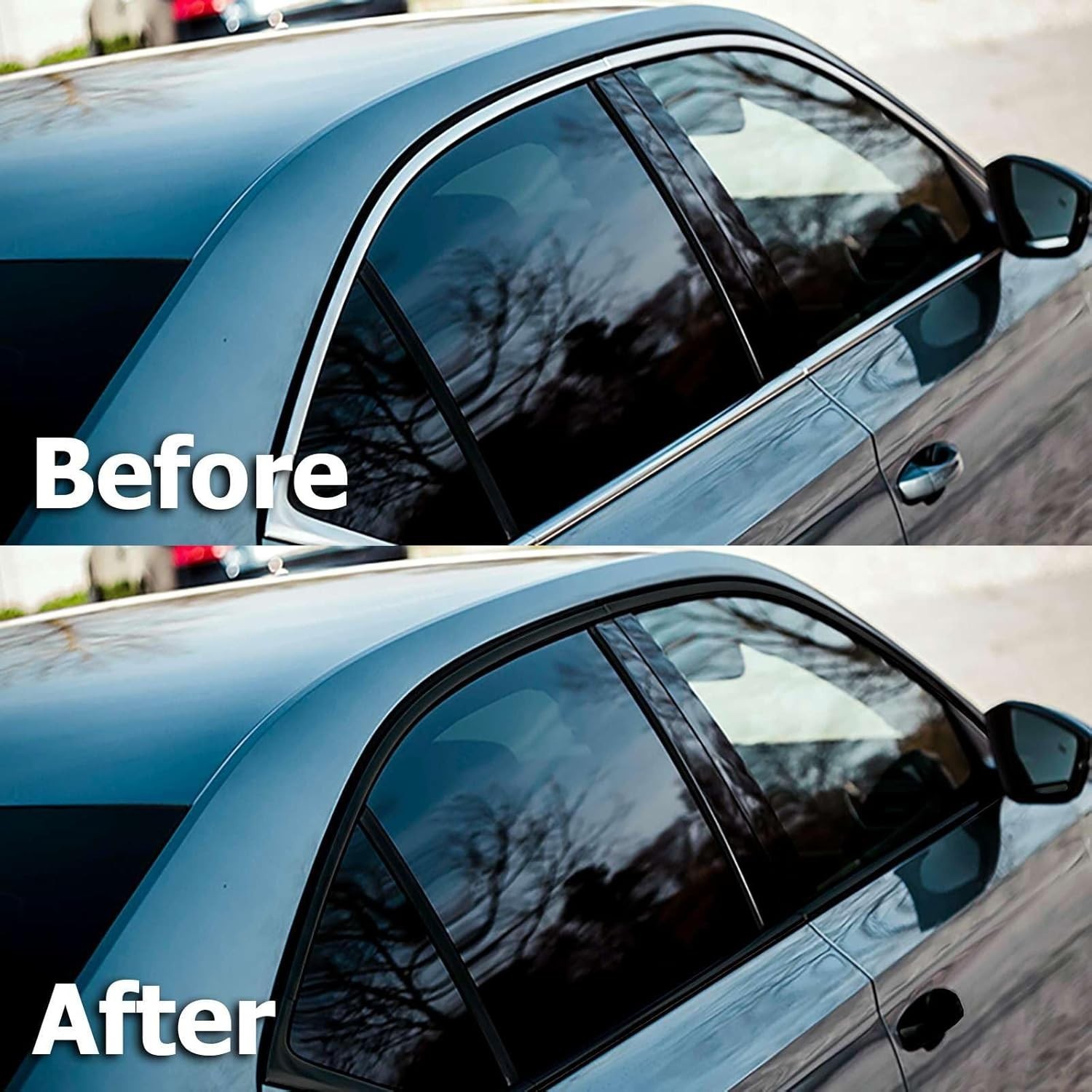 Gloss Black Vinyl Wrap Kit 2×75 FT – Air Release, Waterproof