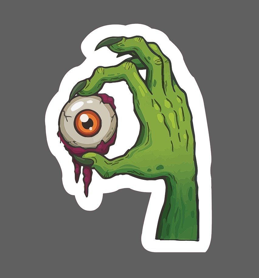 Eyeball Sticker Monster Hand Waterproof – Buy Any 4 For $1.75 Each Storewide!